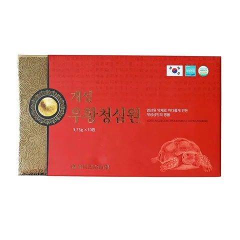 An Cung Ngưu Hoàng Hoàn Nonghyup Hàn Quốc - Hỗ trợ sức khỏe & điều hòa huyết áp, Hộp 10 viên thiên nhiên hữu cơ