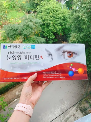 Viên Bổ Mắt Hanmi Hàn Quốc - Hỗ Trợ Giảm Lão Hóa Mắt, Cung Cấp Vitamin A, C, B2 - Hộp 120 Viên