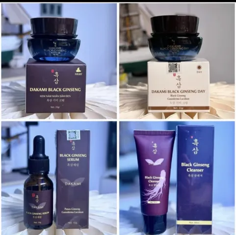 Kem Nám Tàn Nhang Dakami Black Ginseng - Dưỡng Trắng, Cung Cấp Ẩm, Làm Mờ Vết Thâm, Lão Hóa, 30g