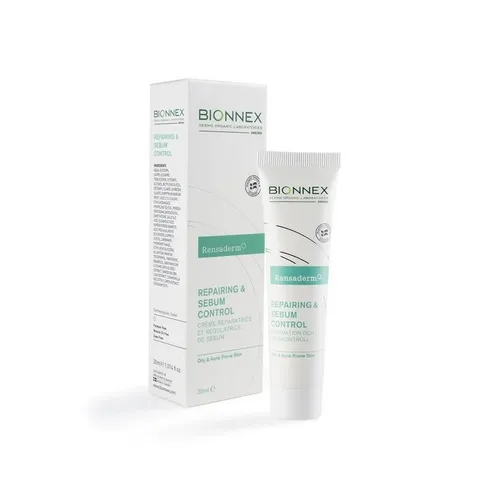 Kem Dưỡng Ẩm Bionnex Repairing & Sebum Control 30ml - Kiểm Soát Nhờn, Tái Tạo Da Mụn, Làm Sạch Lỗ Chân Lông