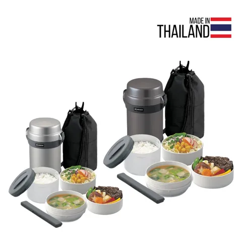 Cà men cơm giữ nhiệt Zojiroshi 4 ngăn SL-JAF14