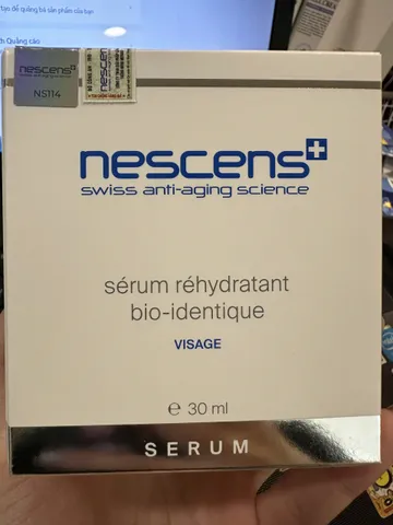 Serum Dưỡng Ẩm Nescens Bio-Identical Rehydrating 30ml - Giúp Giữ Ẩm Tự Nhiên và Tái Tạo Da Mặt, Xuất Xứ Thụy Sỹ