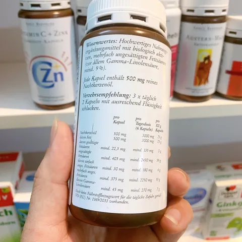 Tinh Dầu Hoa Anh Thảo Sanct Bernhard 200 Viên - Hỗ Trợ Cân Bằng Nội Tiết Tố & Làm Đẹp Da, Tóc, Móng Từ Đức