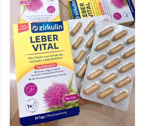 Viên uống bổ gan Zirkulin Leber Vital 30 viên của Đức