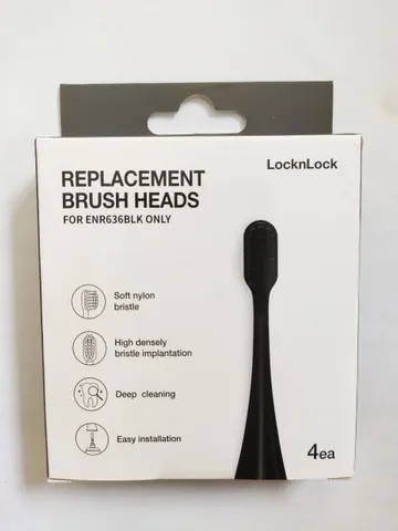 Đầu Bàn Chải Điện LocknLock ENR636 Thay Thế - 4 Cái Cho Bàn Chải Đánh Răng Sạch Sẽ, Loại Bỏ Mảng Bám Hiệu Quả