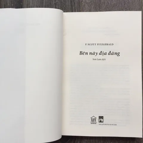 Bên Này Địa Đàng - Tiểu Thuyết Kinh Điển Của F. Scott Fitzgerald - Phiên Bản Bìa Mềm - Lịch Sử Văn Học Mỹ