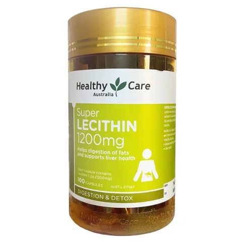 Mầm Đậu Nành Healthy Care Super Lecithin 1200mg - Viên Uống Hỗ Trợ Sức Khỏe Nữ Giới, Dưỡng Da, Cải Thiện Kinh Nguyệt - 100 Viên Úc