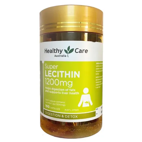 Mầm Đậu Nành Healthy Care Super Lecithin 1200mg - Viên Uống Hỗ Trợ Sức Khỏe Nữ Giới, Dưỡng Da, Cải Thiện Kinh Nguyệt - 100 Viên Úc