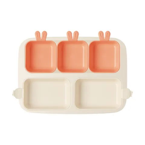 Khay Ăn Trẻ Em 5 Ngăn Series Rabbit Nestique N-11-1 - Chất Liệu An Toàn, Đa Năng và Thân Thiện Với Môi Trường