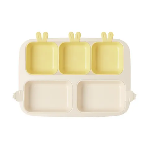 Khay Ăn Trẻ Em 5 Ngăn Series Rabbit Nestique N-11-1 - Chất Liệu An Toàn, Đa Năng và Thân Thiện Với Môi Trường