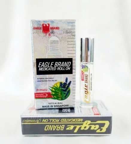 Dầu Trắng Dạng Lăn Eagle Brand Medicated Rollon 8ml - Giảm Đau, Giữ Ấm, Thoải Mái Khi Du Lịch, Hỗ Trợ Cảm Lạnh