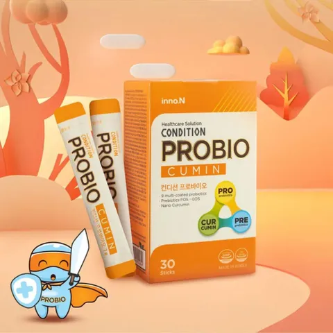 Gói Uống Hỗ Trợ Tiêu Hóa Kolmar Condition Probio Cumin - Bổ Sung Lợi Khuẩn, Tăng Cường Tiêu Hóa, Hỗ Trợ Sức Khỏe 30 Gói