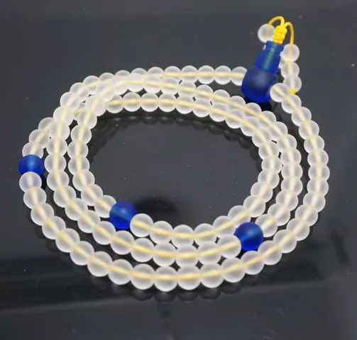 Chuỗi Hạt Lưu Ly Màu 108 - Trang Sức Tôn Giáo Phật Giáo Tây Tạng - Hạt Thủy Tinh Cao Cấp, Hành Trì, Mật Tông