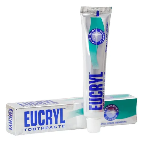 Kem Đánh Răng Eucryl Freshmint Thornton & Floss 62g - Tẩy Trắng, Ngăn Mảng Bám, Hơi Thở Thơm Mát Tự Nhiên