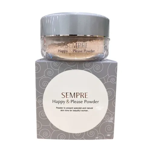 Phấn Phủ Bột Kiềm Dầu Geo Sempre Happy Please Powder 25g - Siêu Mịn, Tự Nhiên, Làm Mịn Da, Trang Điểm Hoàn Hảo