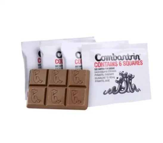 Tẩy Giun Combantrin Vị Socola - Hộp 24 Viên, Dành Cho Trẻ Từ 1 Tuổi, Hỗ Trợ Kháng Khuẩn Đường Ruột, Dễ Uống Như Kẹo