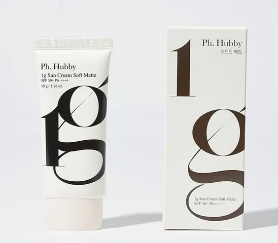 Kem Chống Nắng Ph Hubby Soft Matte 50g - Thuần Chay, Kiềm Dầu, SPF 50+ PA++++ Cho Da Mịn Màng, Không Vệt Trắng