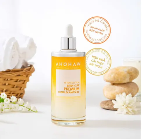 Tinh Chất Ahohwa Inten Cure Premium Complex 50ml - Serum Cấp Ẩm Sâu Giảm Nếp Nhăn, Dành Cho Mọi Loại Da, Made in Korea