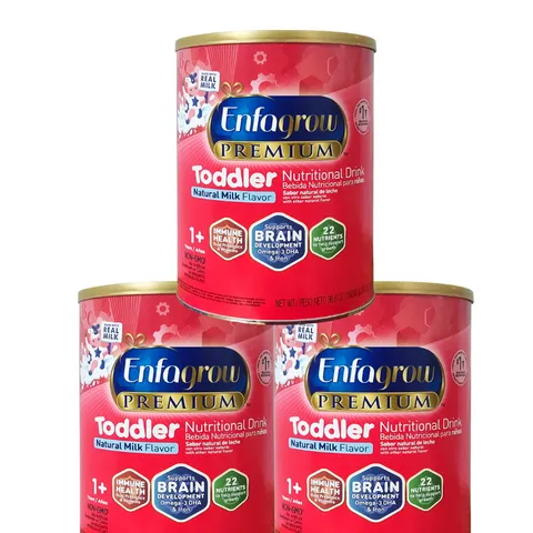 Sữa Enfagrow Đỏ Nắp Vàng Mỹ 1.04kg - Dinh Dưỡng Cao Cấp Dành Cho Trẻ 1-3 Tuổi, Hỗ Trợ Phát Triển Trí Não và Miễn Dịch