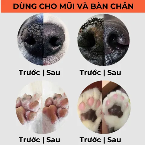 Sáp Dưỡng Ẩm Mũi và Lòng Bàn Chân Cho Chó Mèo TINYPAWS - Giúp Làm Mềm Da, Bảo Vệ và Chống Nứt Nẻ Từ Tự Nhiên