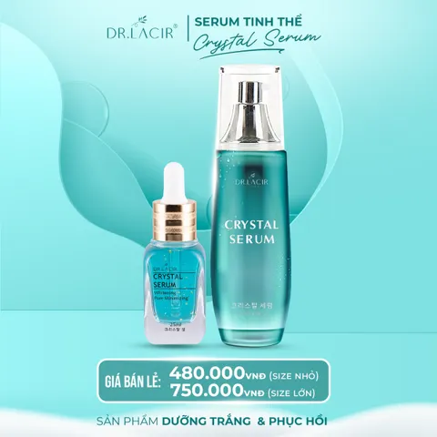 Serum Tinh Thể Vàng Dr. Lacir - Dưỡng ẩm, làm sáng da, kích thích phục hồi - Crystal Serum Chăm sóc sắc đẹp cao cấp