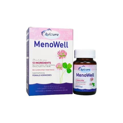 Viên uống Avisure Menowell Tăng Cường Nội Tiết Tố Tự Nhiên Cho Phụ Nữ - Hỗ Trợ Tiền Mãn Kinh, Cân Bằng Nội Tiết Tố, Giảm Khó Chịu