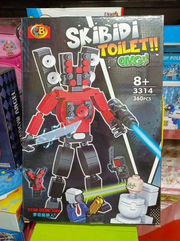 Đồ Chơi Lego Lắp Ráp Skibidi Toilet CB Toys 3314 - Titan Sound Man Huyền Thoại Vui Nhộn cho Trẻ Em