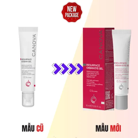 Kem Mắt Canova Resurface Oxban Gel 15mL - Hỗ Trợ Giảm Thâm, Mờ Nhăn Vùng Mắt - Dưỡng Ẩm & Tái Tạo Da Mắt