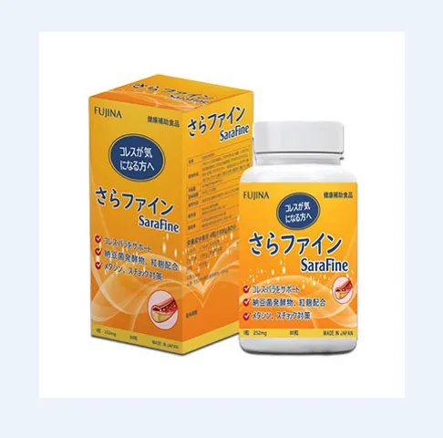 Viên Uống Hỗ Trợ Ổn Định Mỡ Máu Fujina Sarafine 80 Viên - Thực Phẩm Chức Năng Bảo Vệ Tim Mạch, Giảm Cholesterol Xấu