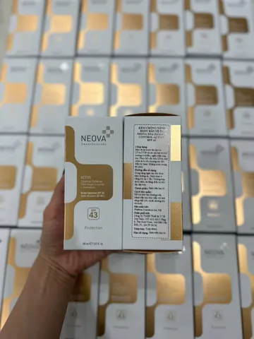Kem Chống Nắng Neova Active SPF 43 Chống Nước - Bảo Vệ Da, Công Nghệ Sửa DNA, 89ml, Bảo Vệ UV Toàn Diện