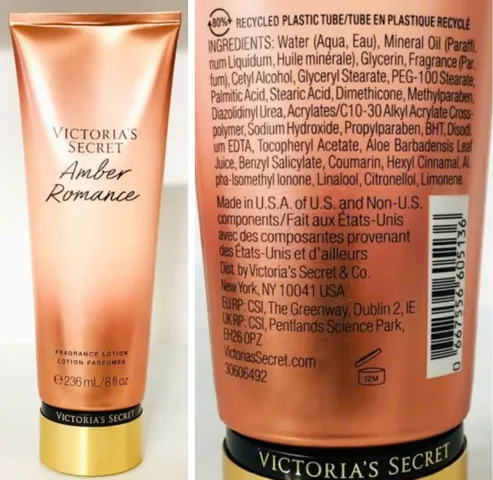 Sữa Dưỡng Thể Victoria's Secret Amber Romance 236ml - Hương Thơm Quyến Rũ, Cung Cấp Độ Ẩm, Dưỡng Da Mịn Màng, Nhập Mỹ