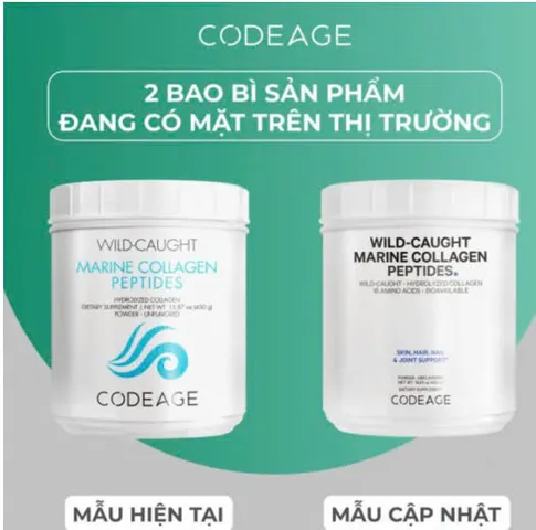  Codeage Bột Collagen Wild Caught Marine collagen Peptides -Từ Cá Tuyết Đại Dương- Giúp Trẻ Hóa Da, Giảm Nếp Nhăn và Tăng Độ Đàn Hồi Cho Da, Hỗ Trợ Móng Khỏe