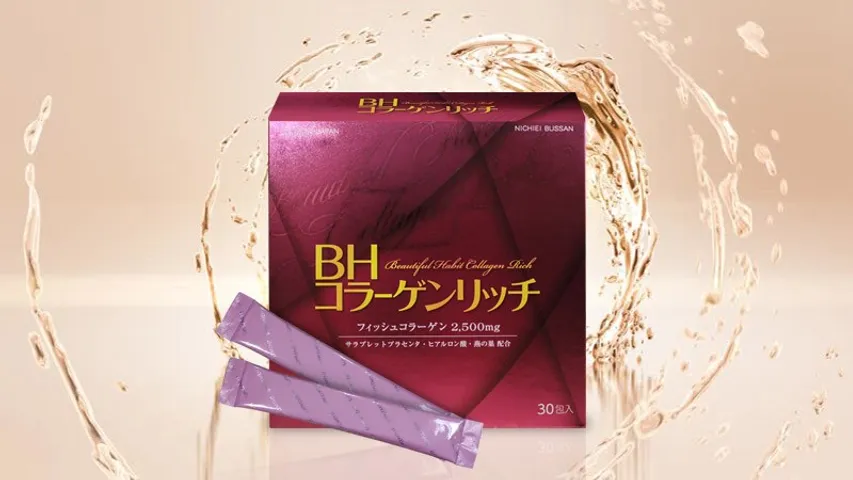 Bột Uống Collagen Nichiei Bussan Beautiful Habit Rich 30 Gói - Dưỡng Da Căng Mịn, Tăng Cường Đàn Hồi, Chiết Xuất Nhau Thai