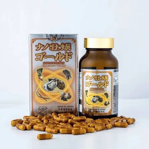 Viên Uống Tinh Chất Hào Nano Oyster Gold 5 In 1 - Hỗ Trợ Tăng Cường Sinh Lý Nam Khỏe Mạnh - Hộp 120 Viên Nhật Bản