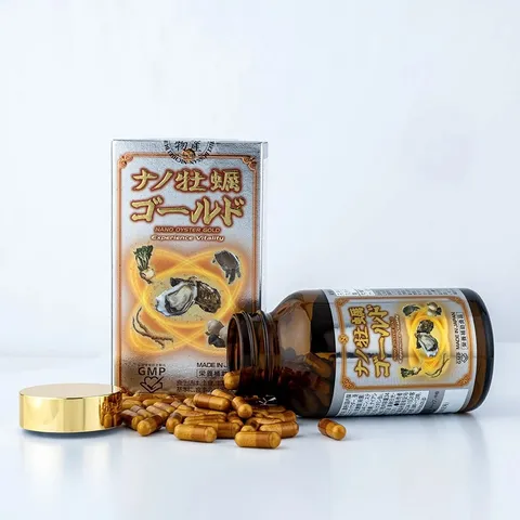 Viên Uống Tinh Chất Hào Nano Oyster Gold 5 In 1 - Hỗ Trợ Tăng Cường Sinh Lý Nam Khỏe Mạnh - Hộp 120 Viên Nhật Bản