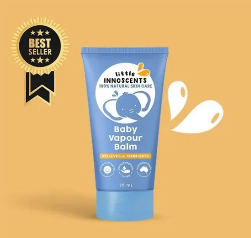 Dầu Bôi Ấm Ngực Organic Little Innoscents 75ml - Hỗ Trợ Giảm Ho Cho Trẻ Từ 0 Tháng Tuổi - Giữ Ấm Hiệu Quả