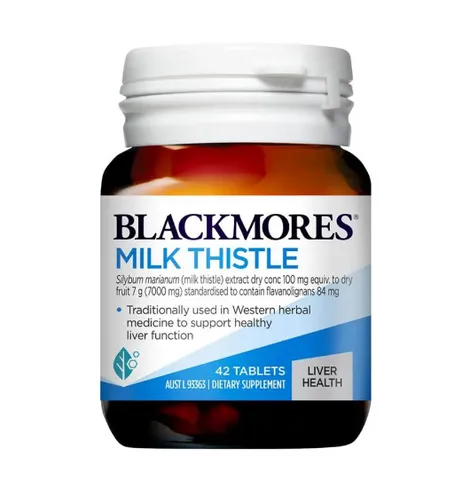 Viên Uống Hỗ Trợ Bổ Gan Blackmores Milk Thistle 42 Viên – Tăng Cường Chức Năng Gan, Giải Độc Hiệu Quả