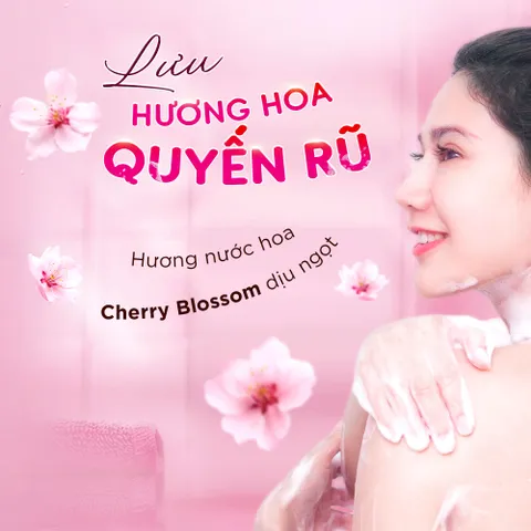 Sữa Tắm Chức Năng Nano Collagen Sắc Ngọc Khang 500g - Dưỡng Trắng Mịn Màng, Hương Hoa Anh Đào Quyến Rũ, Chống Lão Hóa Da