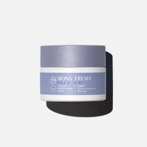 Kem Dưỡng Ẩm Mona Frema Ceramide Barrier-Extreme 50g - Cấp Nước, Khóa Ẩm, Dành Cho Da Khô, Nhạy Cảm, Giảm Nhăn, Dưỡng Da Mịn Màng