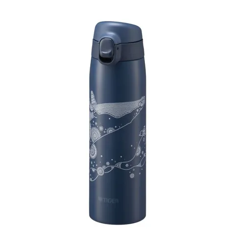 Bình Giữ Nhiệt Tiger 500ml Nắp Bật Hình Cá Voi & Tê Giác - BPA Free, Nhật Bản, Duy Trì Độ Nóng, Lạnh Lý Tưởng Cho Bé