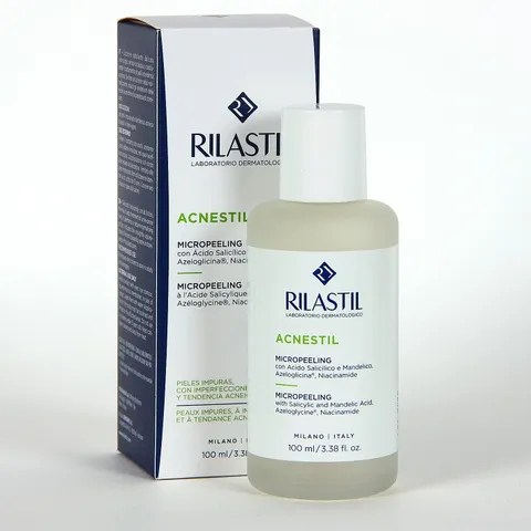 Dung Dịch Tẩy Tế Bào Chết Rilastil Acnestil Micropeeling 100ml - Tẩy Da Chết, Mờ Thâm, Ngăn Ngừa Mụn, Tái Tạo Da Sáng Mịn
