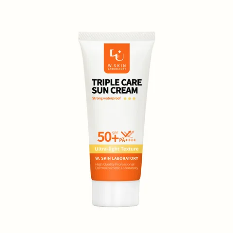 Kem Chống Nắng W.Skin Triple Care 60g - SPF50+ / PA++++ Giữ ẩm, Không Bết Dính, Dễ Tán, Bảo Vệ Da Toàn Diện