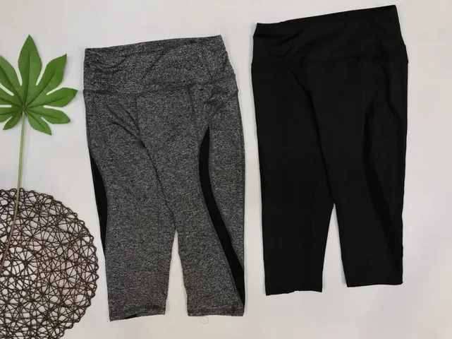 Quần Lửng Legging Nữ Phối Lưới Tập Gym Yoga Fitness Thể Thao - Mềm Mại Thấm Hút Mồ Hôi, Kèm Mút Nâng Ngực