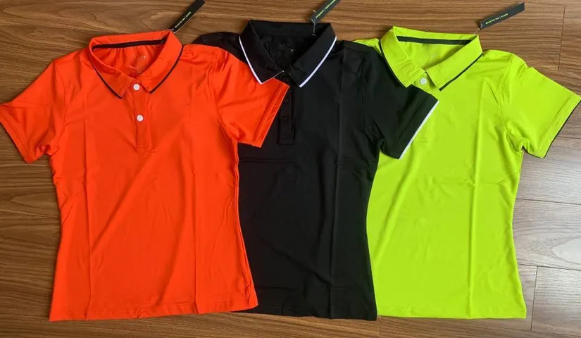 Áo có cổ nữ thể thao Golf Tennis - Chất thun co giãn mịn, dày dặn - Cặp mút nâng ngực tặng kèm, nhiều màu sắc size M-2XL