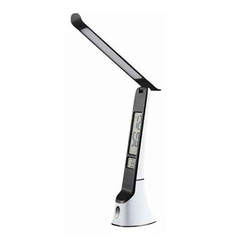 Đèn Bàn Học Chống Cận LED MITARY Tích Điện Với Đồng Hồ Vạn Niên, Đèn Ngủ & Chế Độ Điều Chỉnh Màu Sáng, An Toàn Cho Mắt