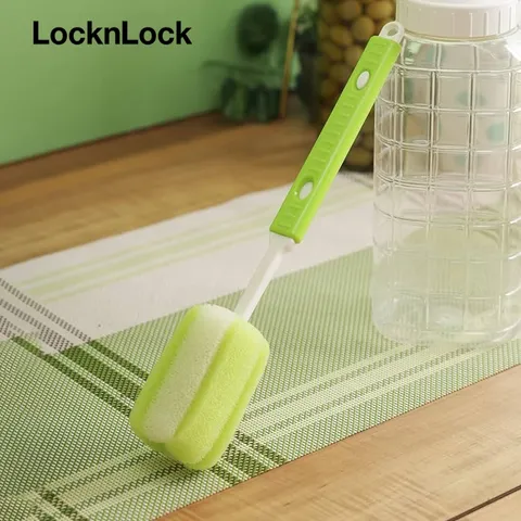 Dụng Cụ Cọ Rửa Bình Kéo Dài LocknLock ETM113 - Cọ Rửa Đầu Bọt Biển Dễ Dàng Vệ Sinh Chai Thủy Tinh và Nhựa