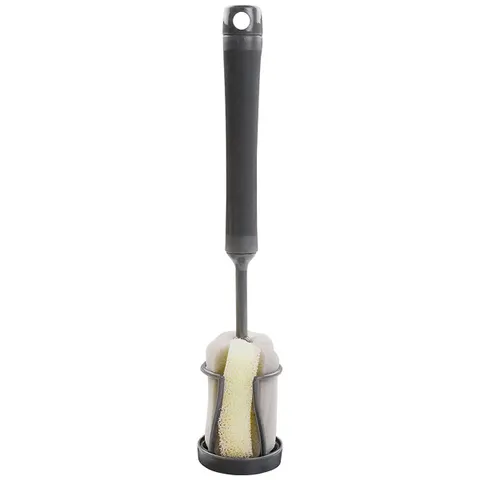 Dụng Cụ Cọ Rửa Bình, Ly, Chai LocknLock ETM143 - Cán Kéo Dài, Đầu Cọ Bọt Biển Mềm Mại, Thương Hiệu Uy Tín, Kích Thước 300x55mm