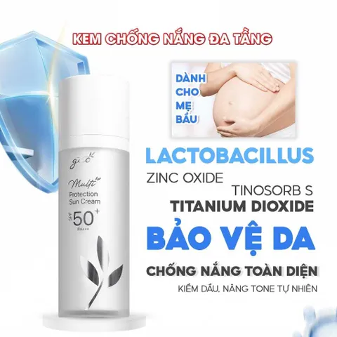 Kem Chống Nắng Đa Tầng Cho Mẹ Bầu GUO SPF 50+ PA++++ - Dịu Nhẹ, Chống Ánh Sáng Xanh, Dưỡng Ẩm, 30gr
