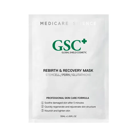 Mặt nạ GSC+ Rebirth & Recovery - Tái tạo và phục hồi da, cấp ẩm, giảm kích ứng cho mọi loại da, 10 miếng