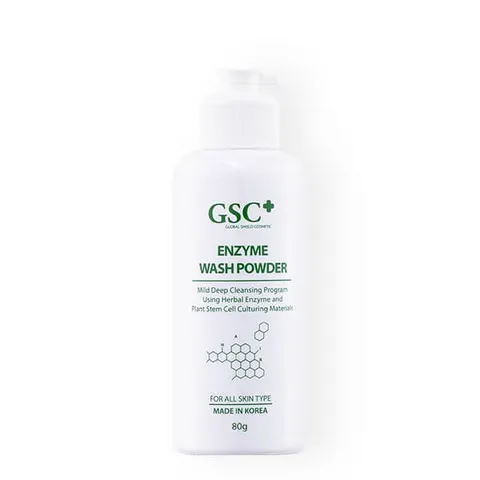 Sữa Rửa Mặt Bột GSC+ Enzyme 80g - Làm Sạch Sâu, Kháng Khuẩn, Phù Hợp Cho Da Mụn, Chiết Xuất Thực Vật Ẩm Mượt, Tái Tạo Da Khỏe Mạnh